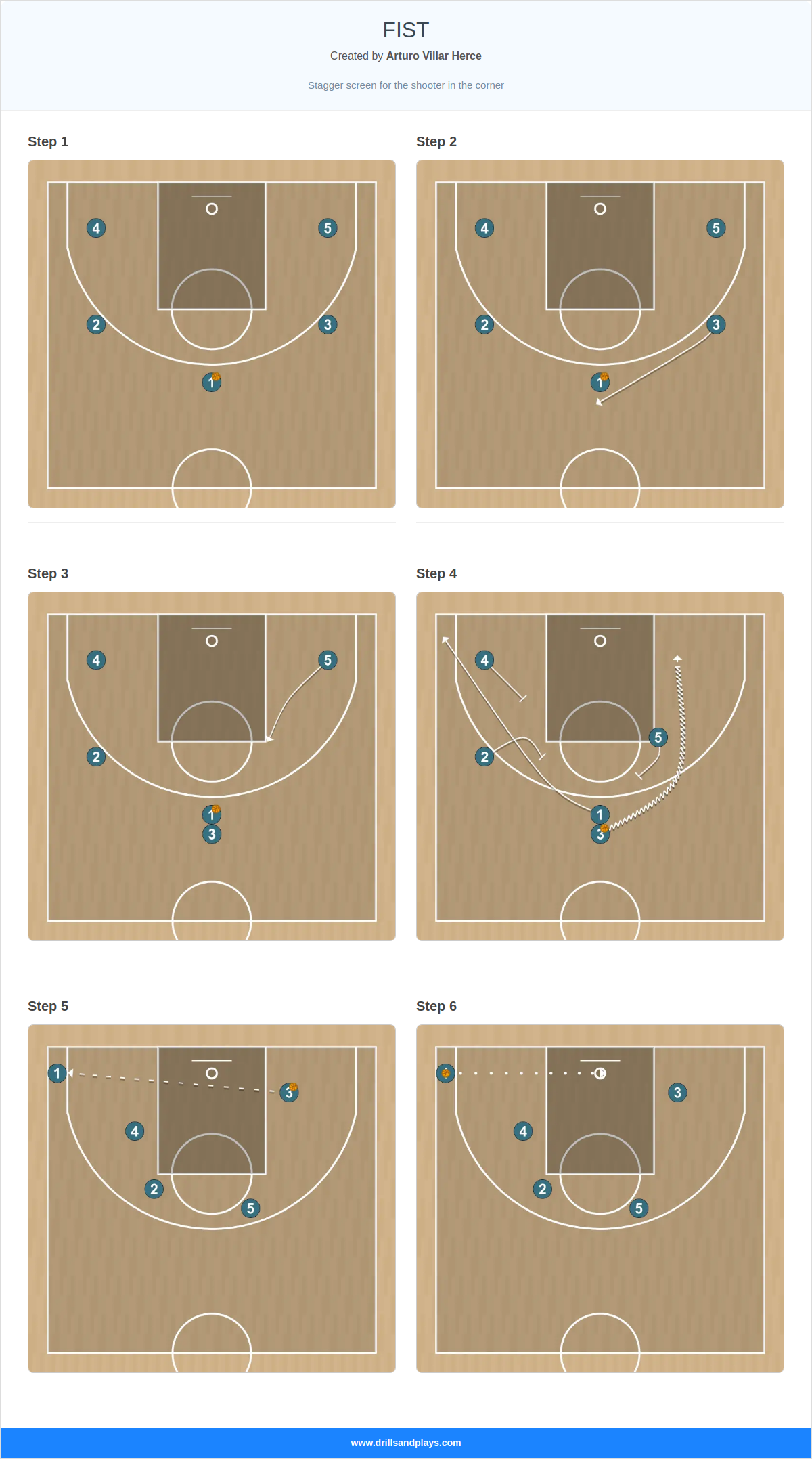 Basketball play fist