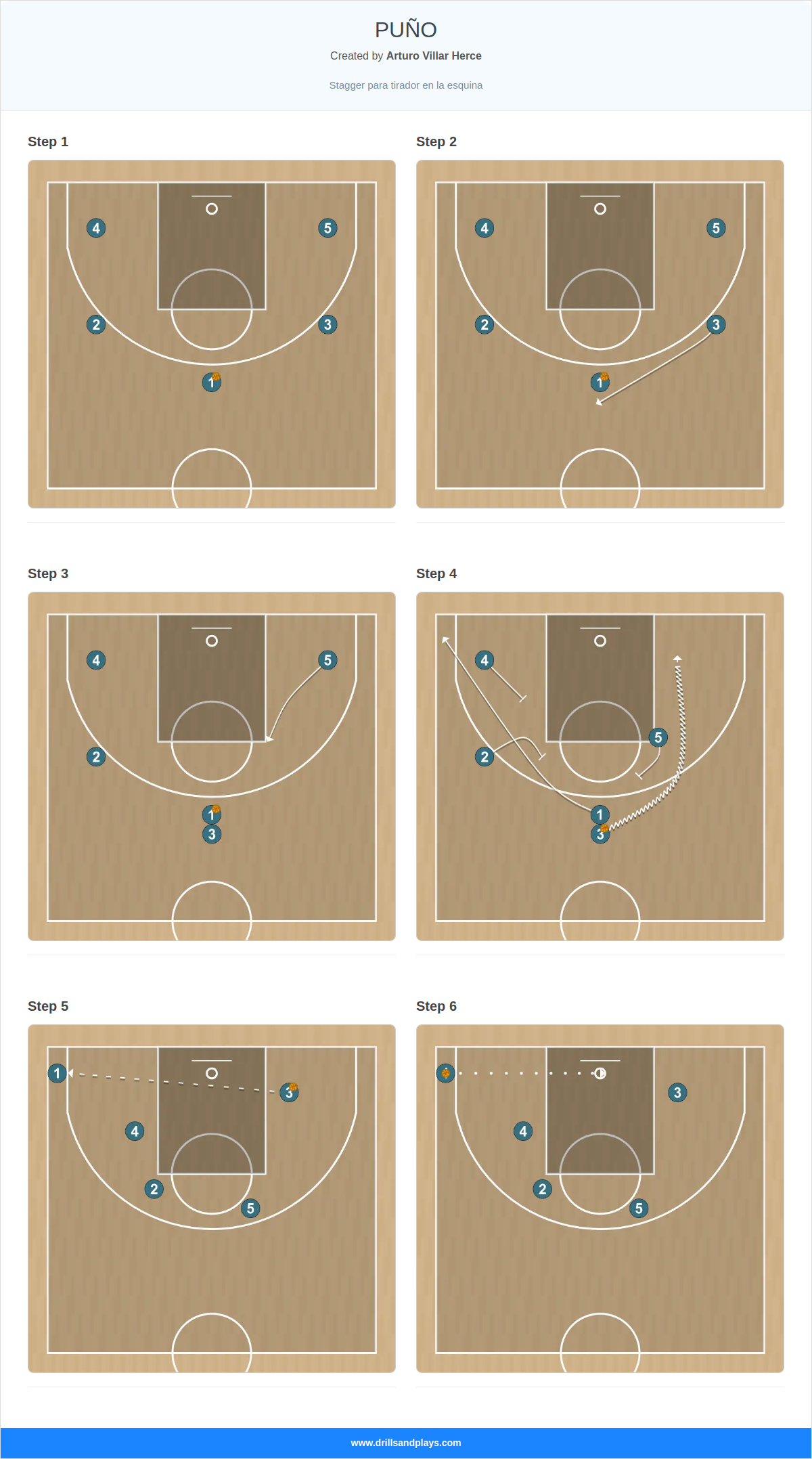 Basketball play puño