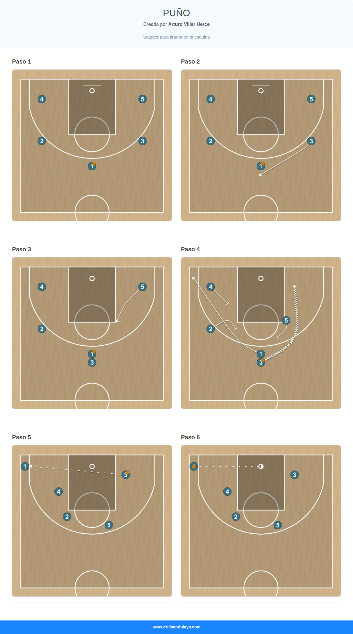 Jugada de baloncesto puño