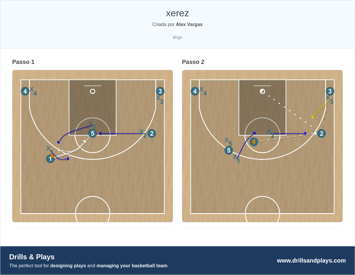 Jogada de basquete xerez