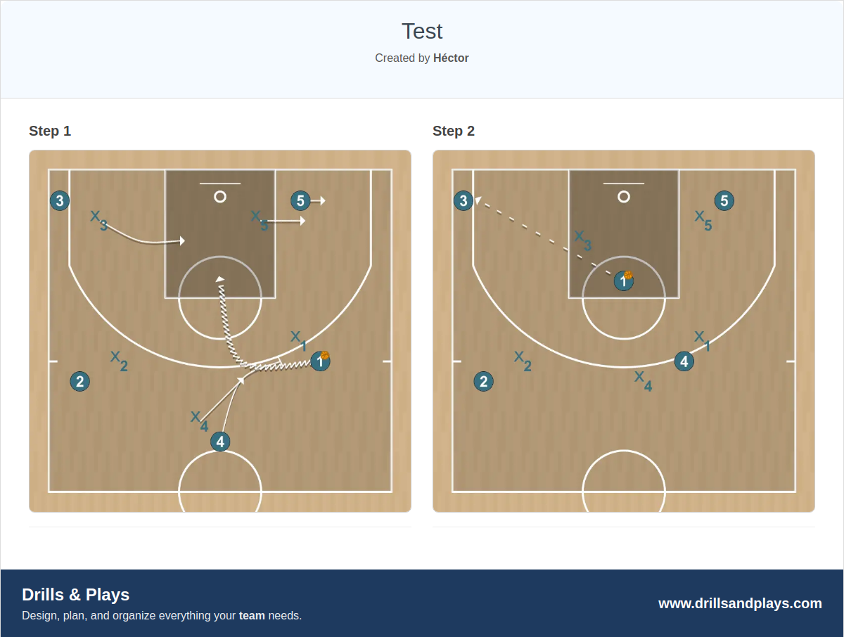 Basketball play test
