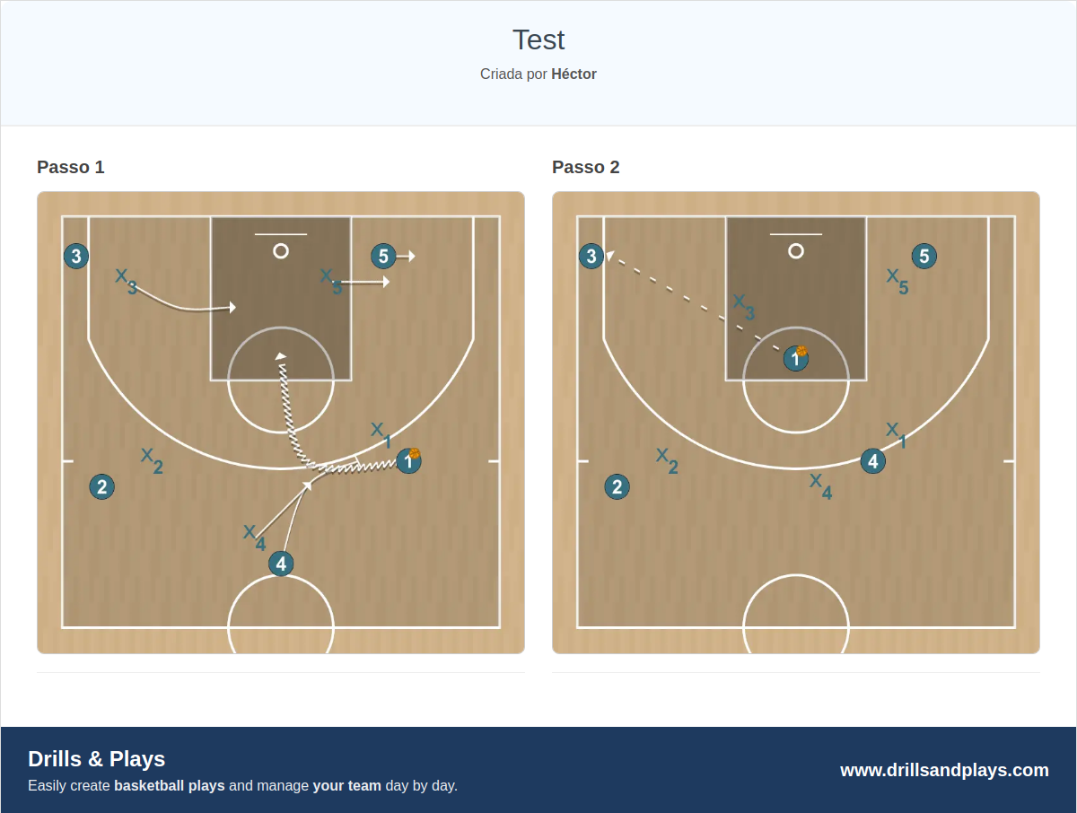 Jogada de basquete test