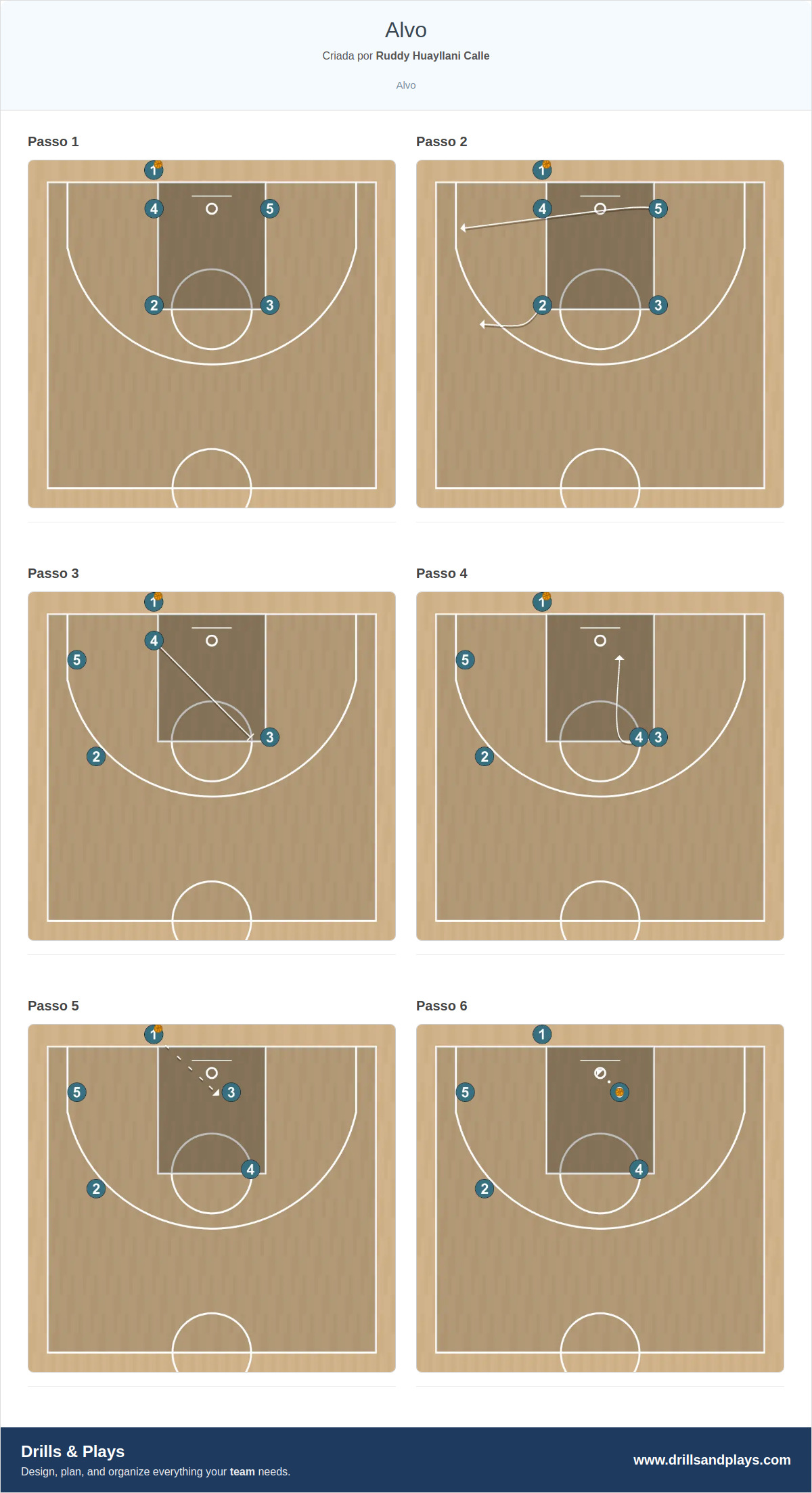 Jogada de basquete alvo