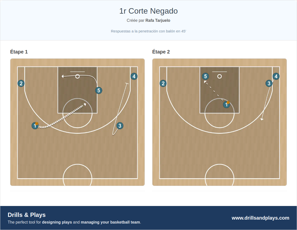 Jeux de basket-ball 1r corte negado