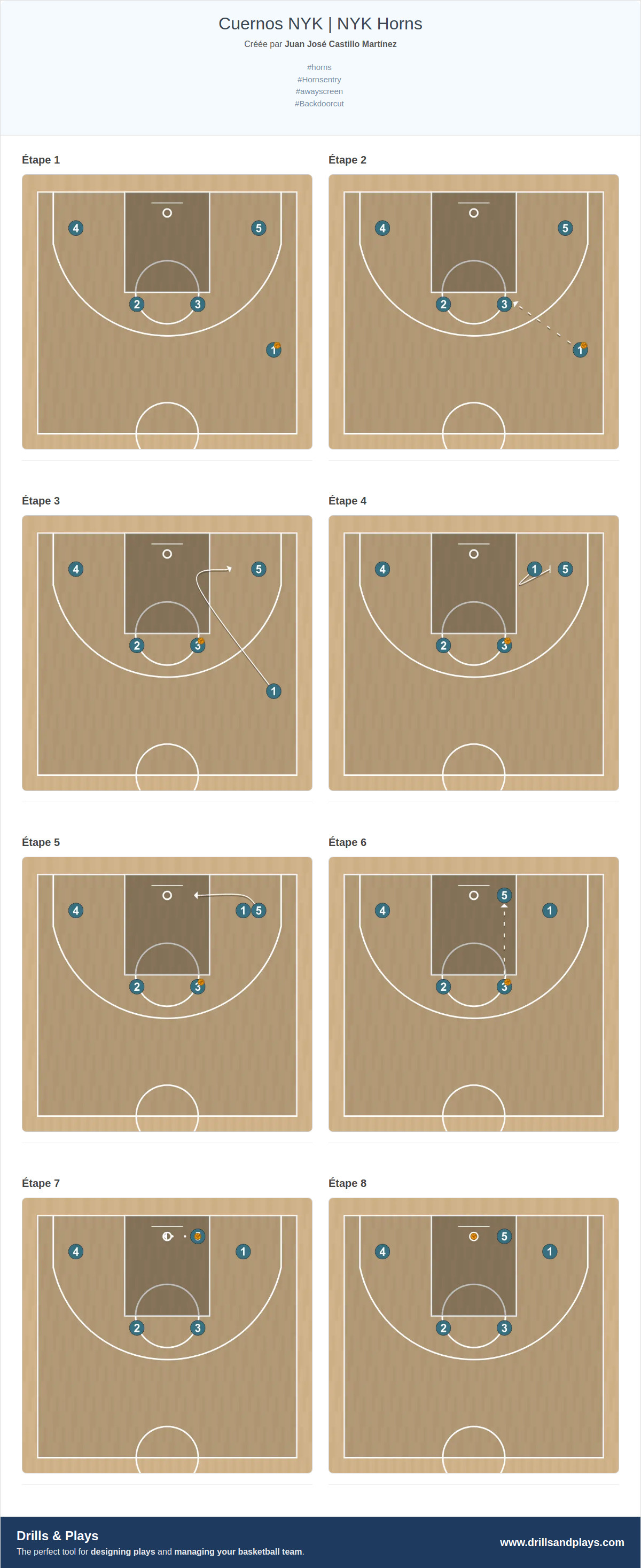 Jeux de basket-ball cuernos nyk | nyk horns