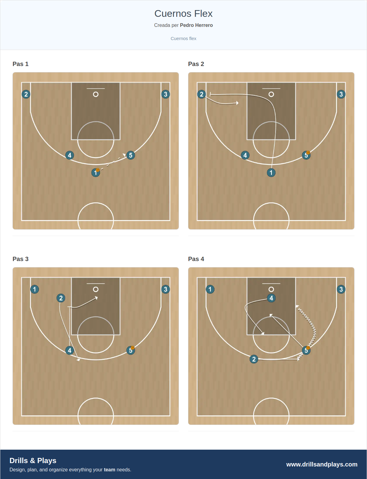 Jugada de bàsquet cuernos flex