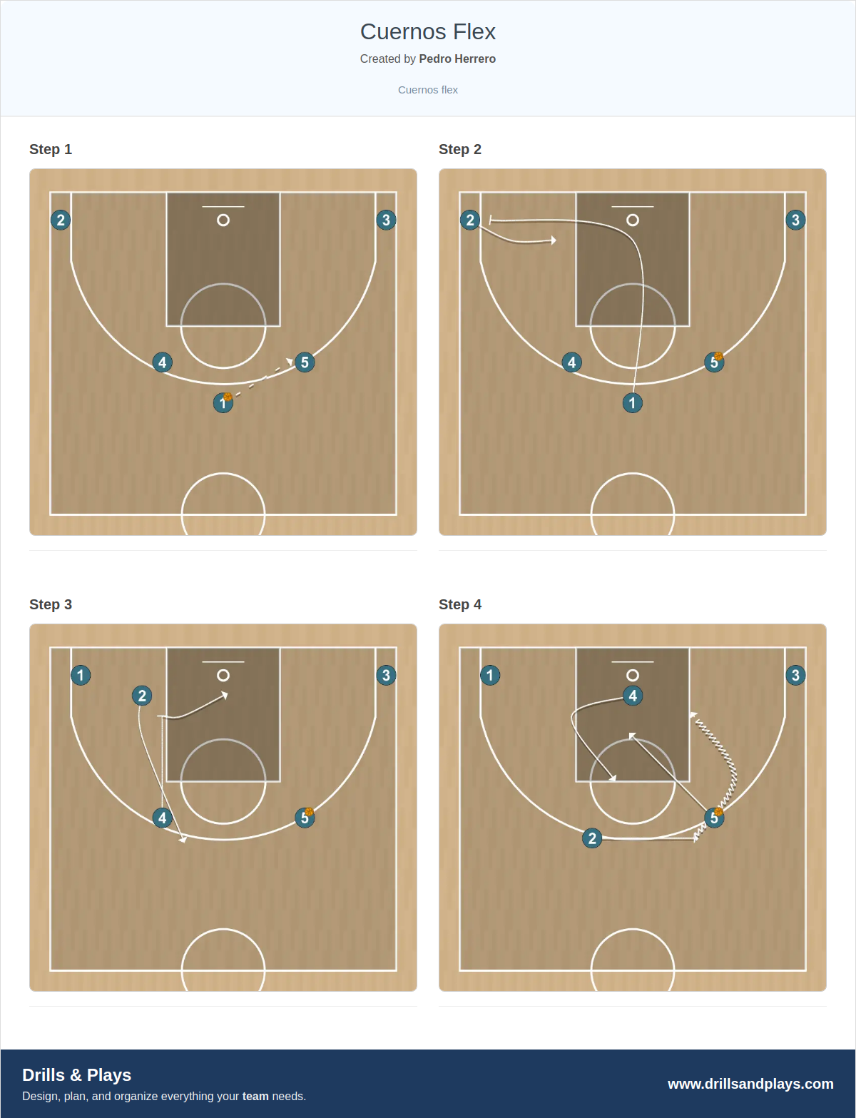 Basketball play cuernos flex