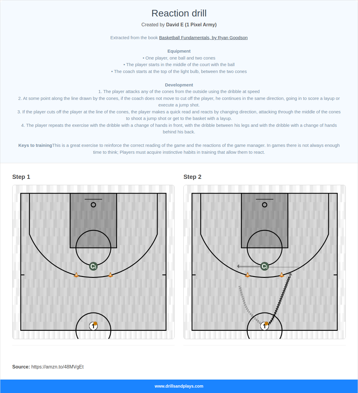 Basketball drill reaction drill