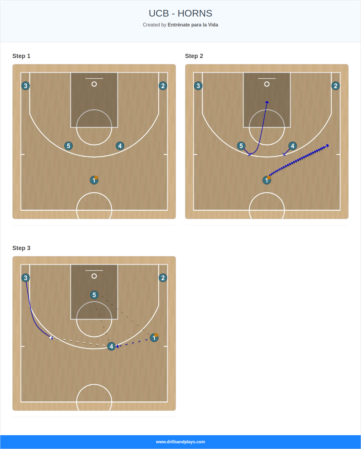 Basketball play ucb - horns