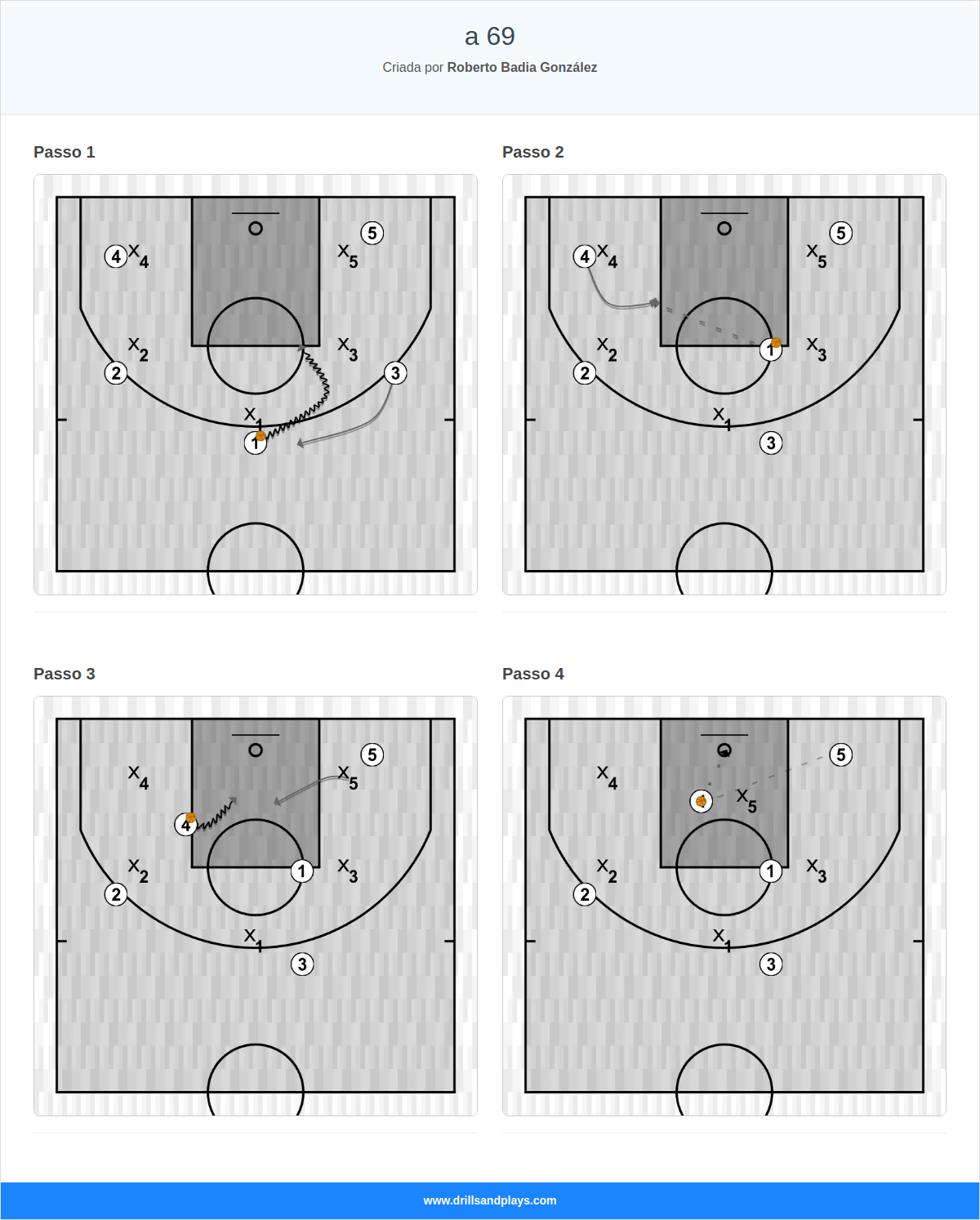 Jogada de basquete a 69