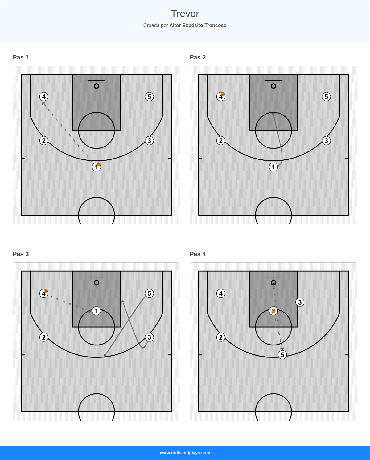 Jugada de bàsquet trevor