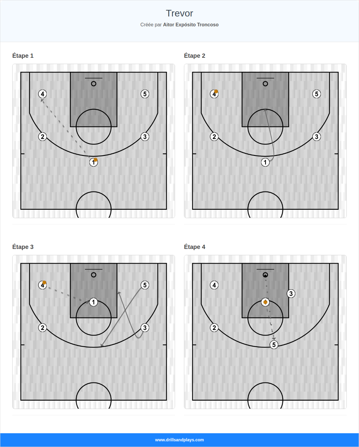 Jeux de basket-ball trevor