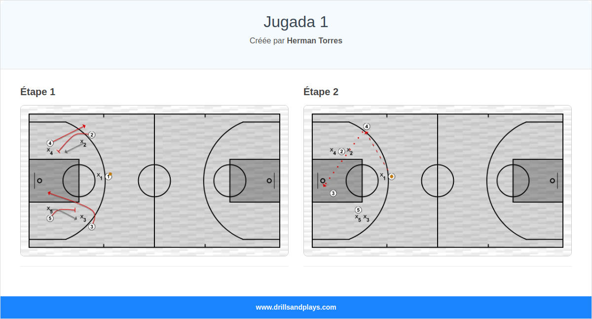 Jeux de basket-ball jugada 1