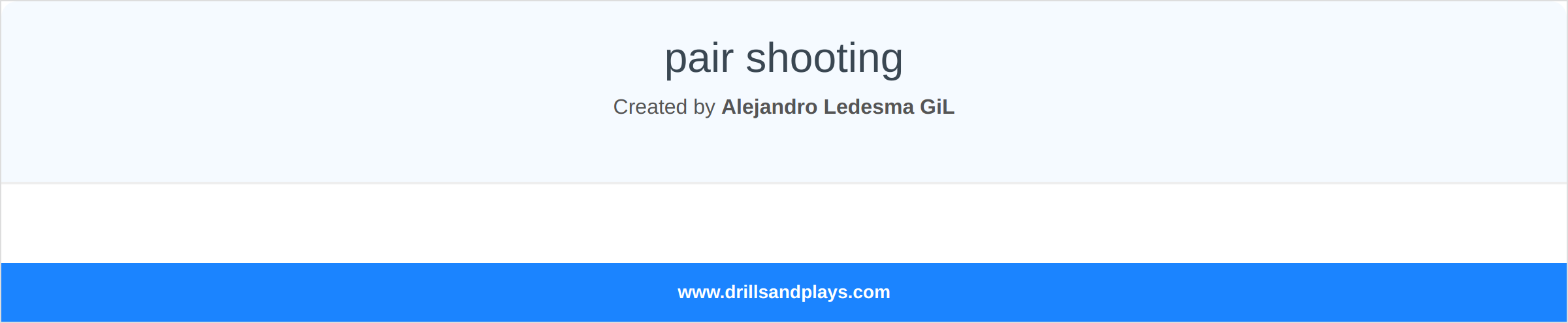 Basketball drill pair shooting