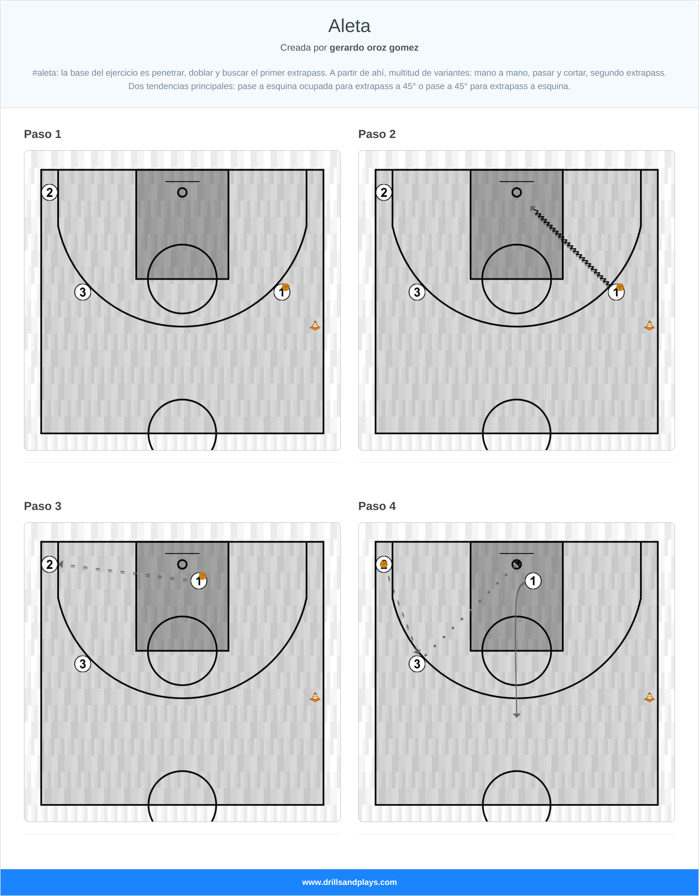 Ejercicio de baloncesto aleta