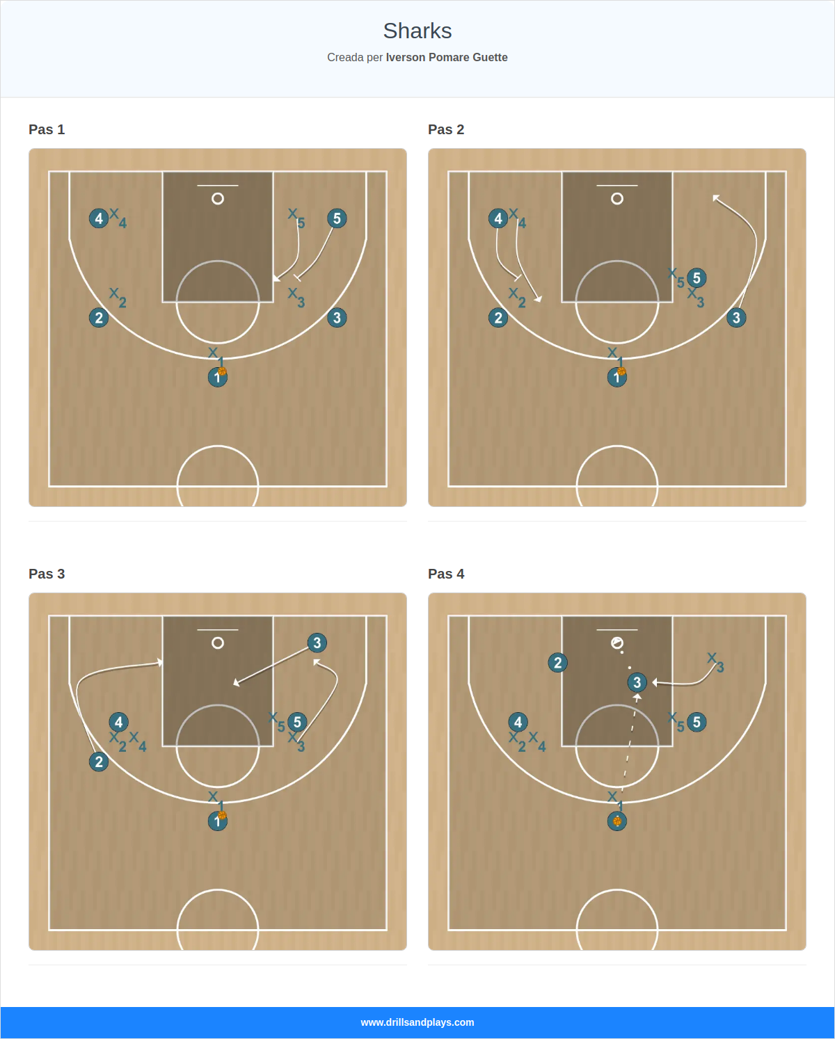 Jugada de bàsquet sharks