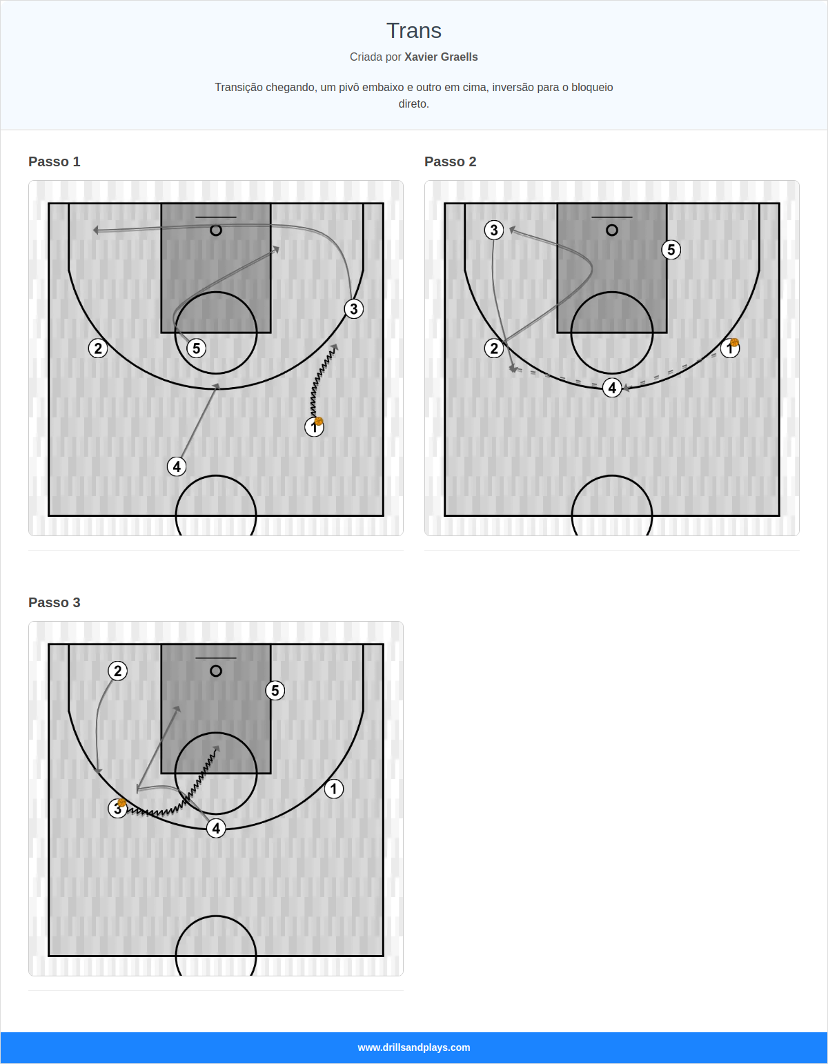 Jogada de basquete trans