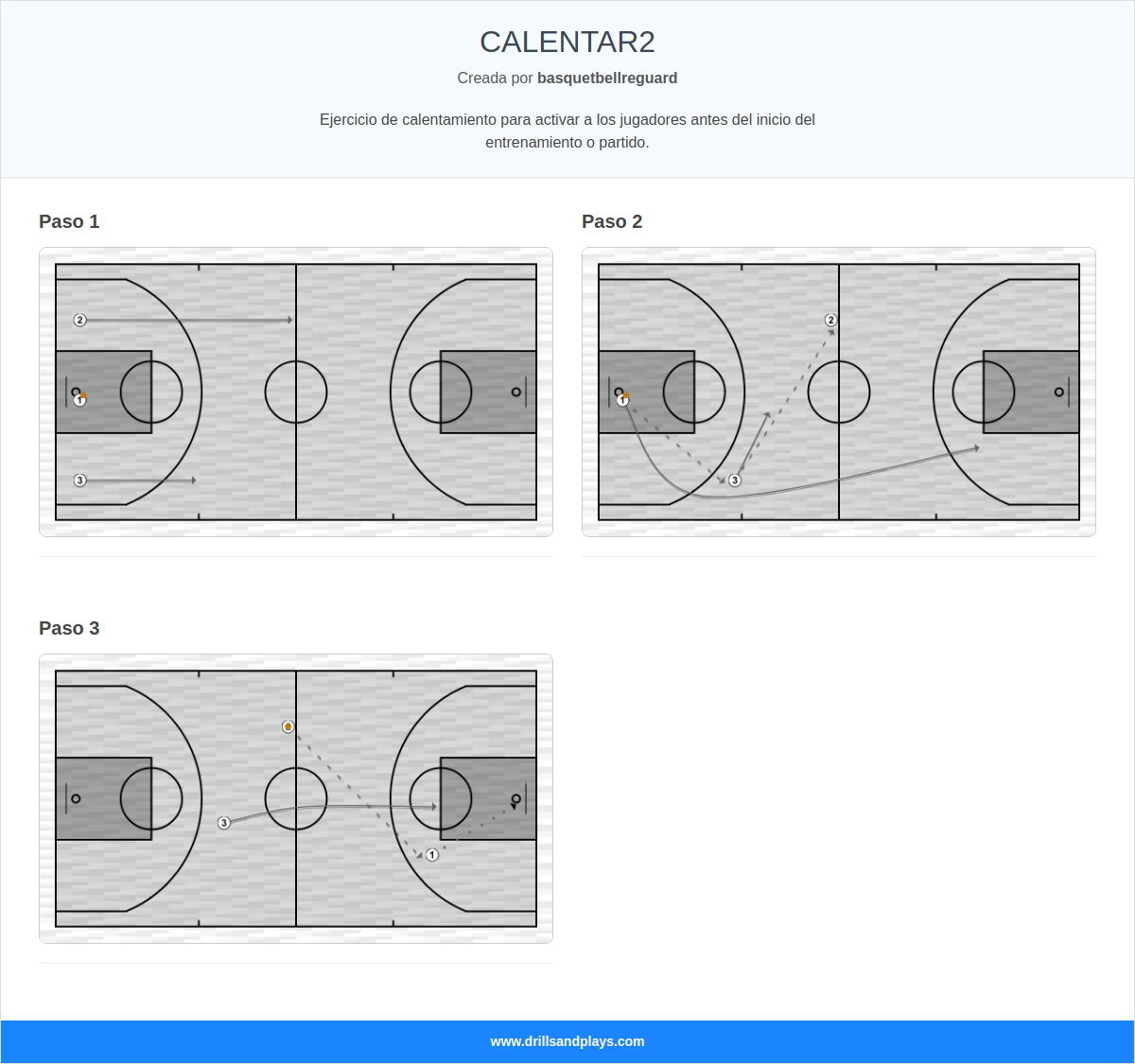 Ejercicio de baloncesto calentar2