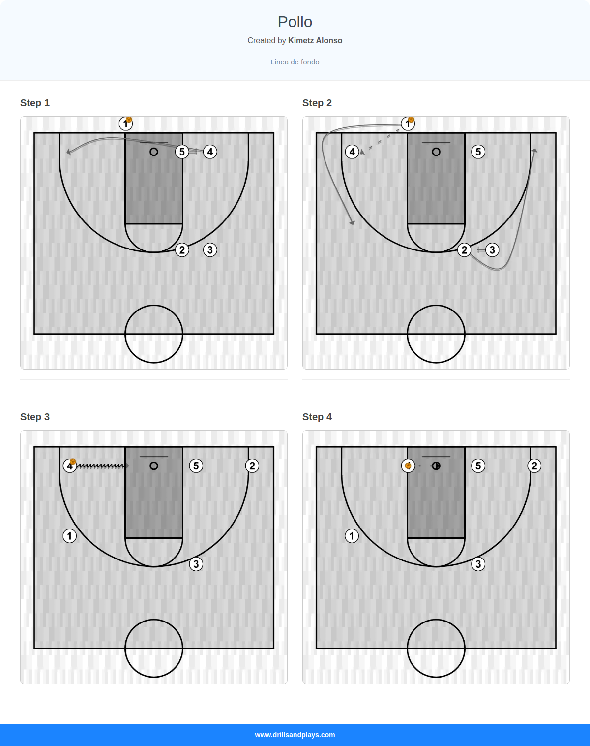 Basketball play pollo