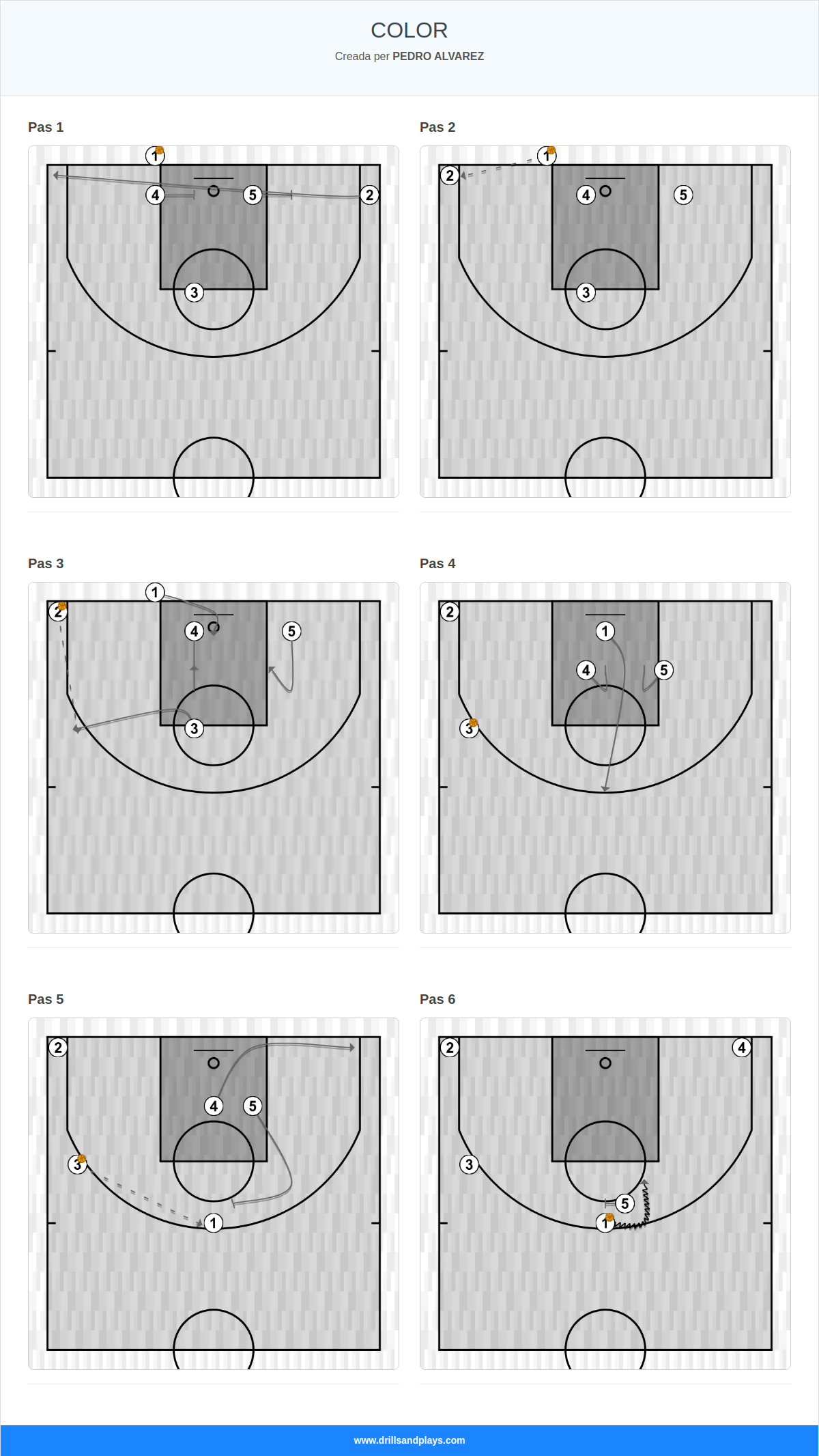 Jugada de bàsquet color