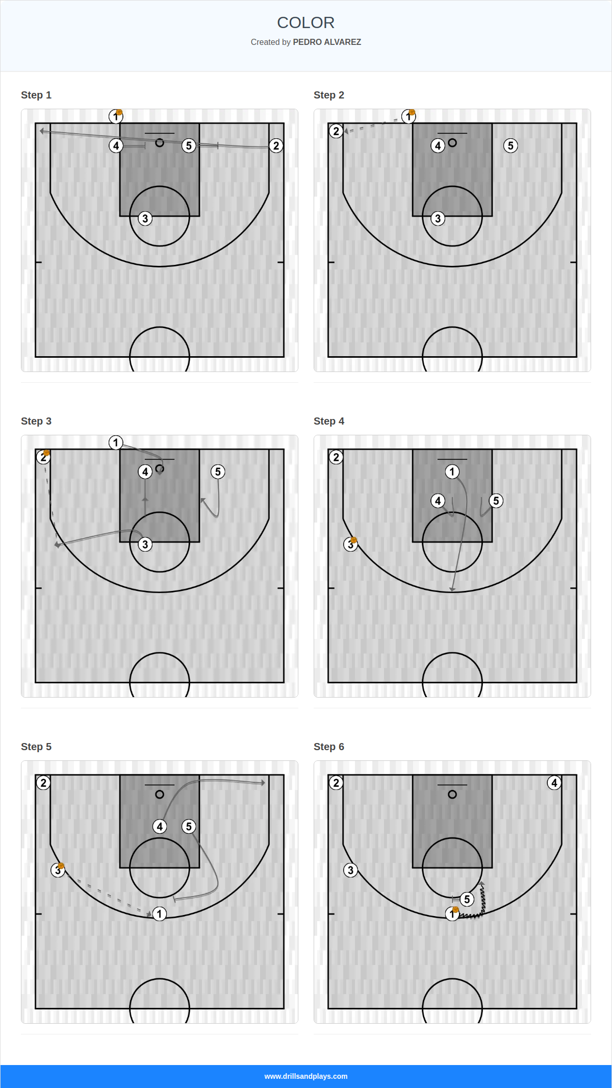 Basketball play color