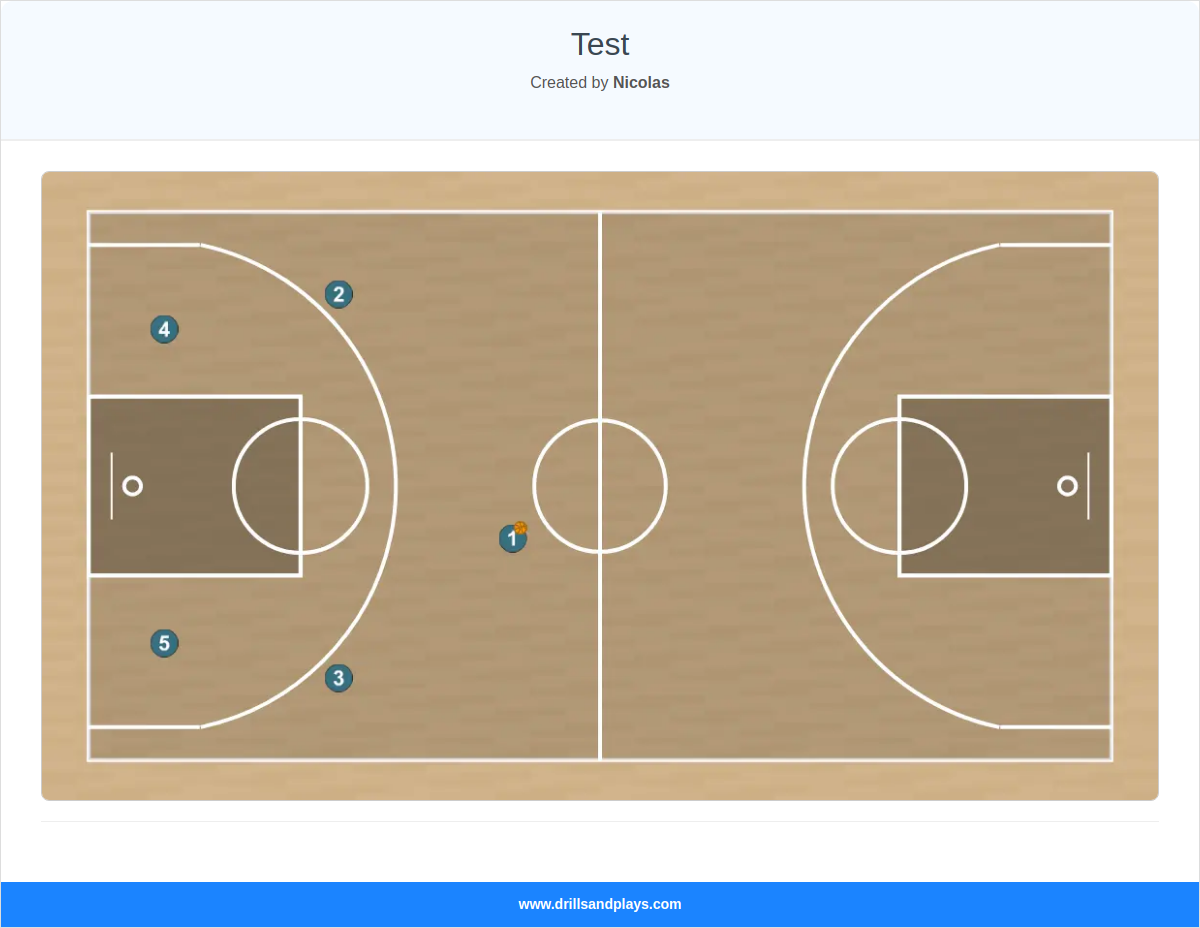 Basketball play test