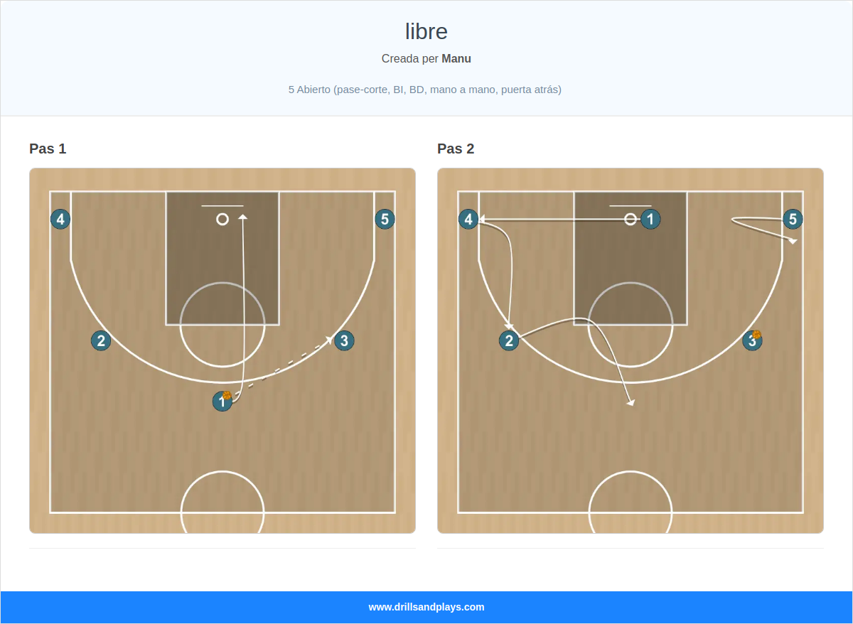 Jugada de bàsquet libre