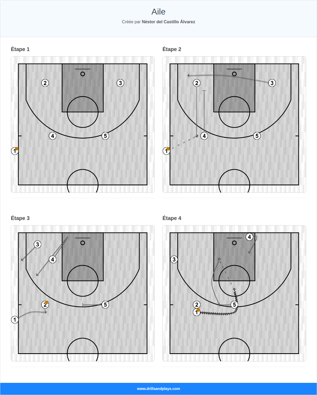 Jeux de basket-ball aile