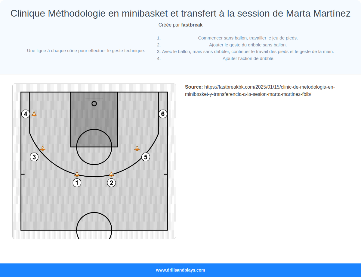Exercices de basket-ball clinique méthodologie en minibasket et transfert à la session de marta martínez