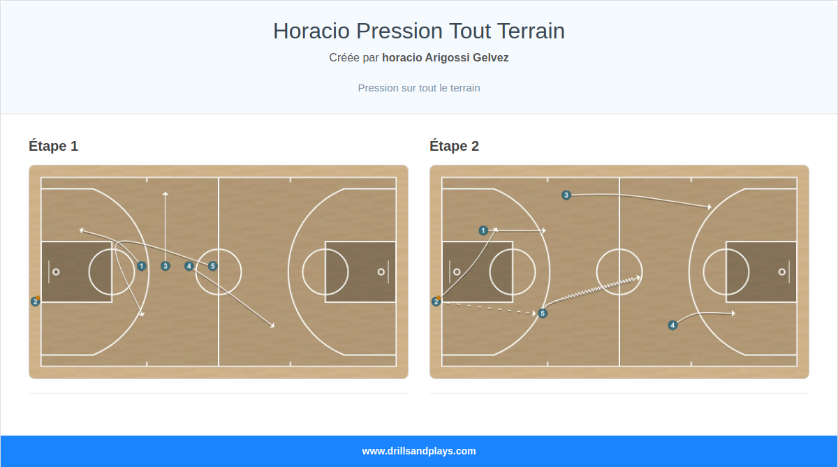 Jeux de basket-ball horacio pression tout terrain