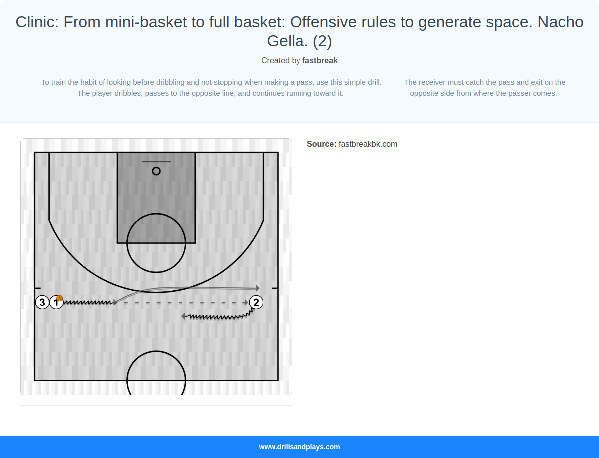 Basketball drill clinic: from mini-basket to full basket: offensive rules to generate space. nacho gella. (2)