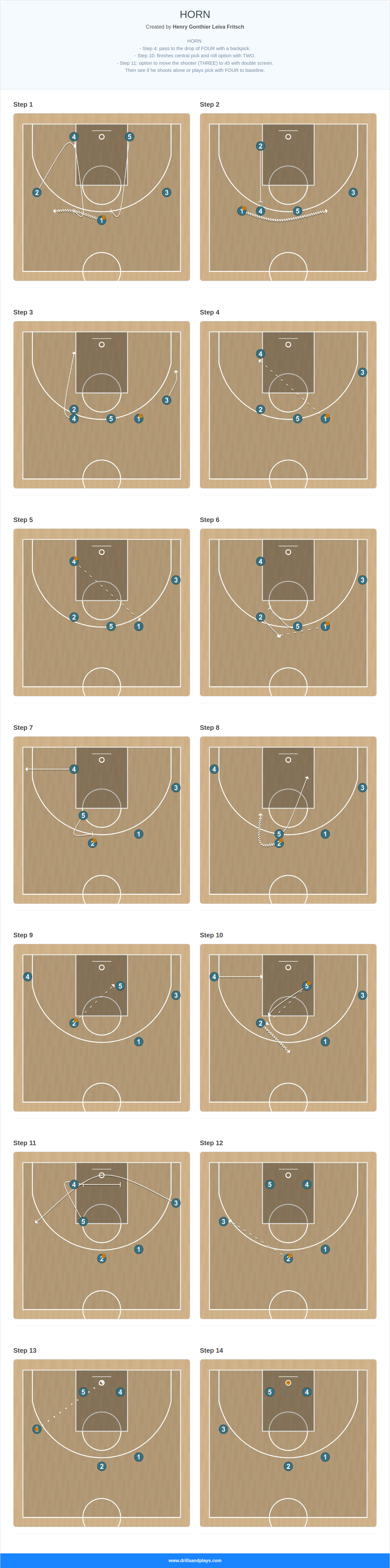 Basketball play horn