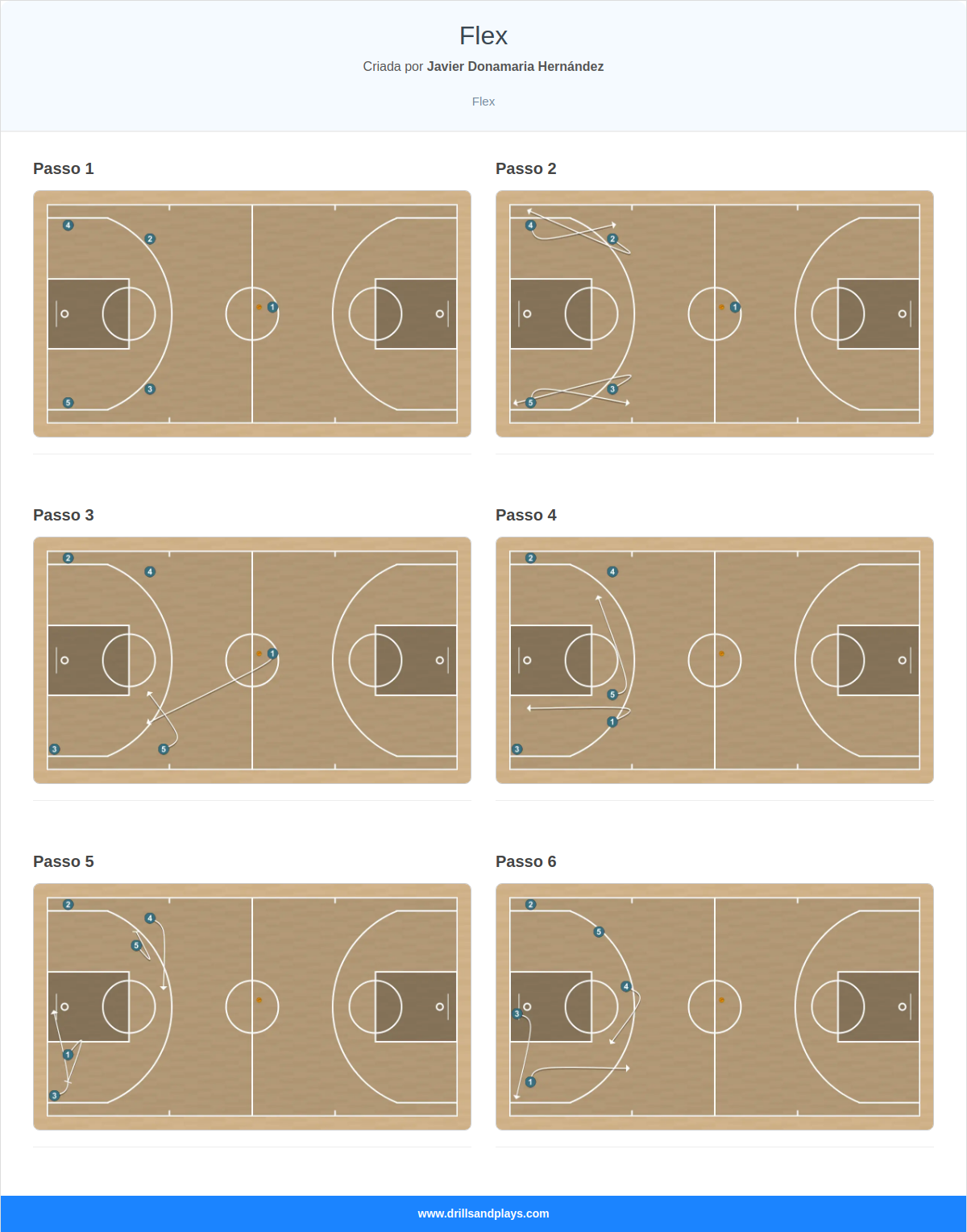 Jogada de basquete flex