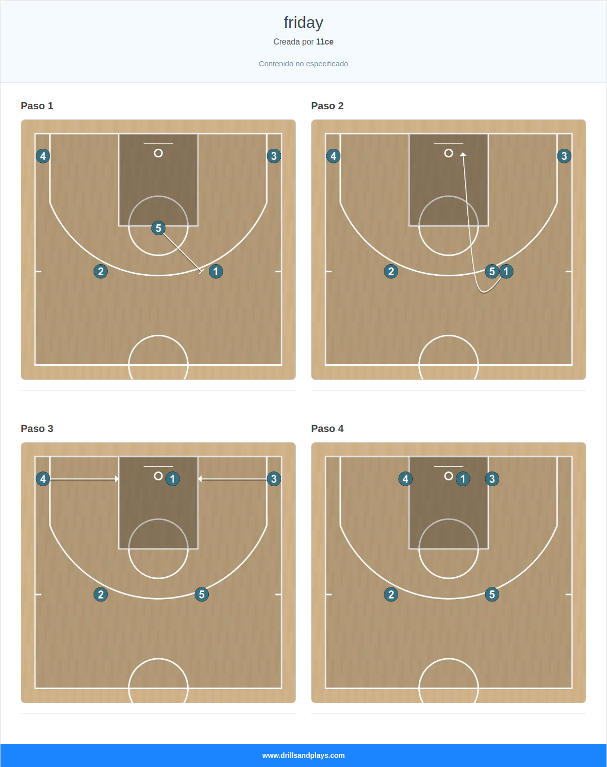 Jugada de baloncesto friday