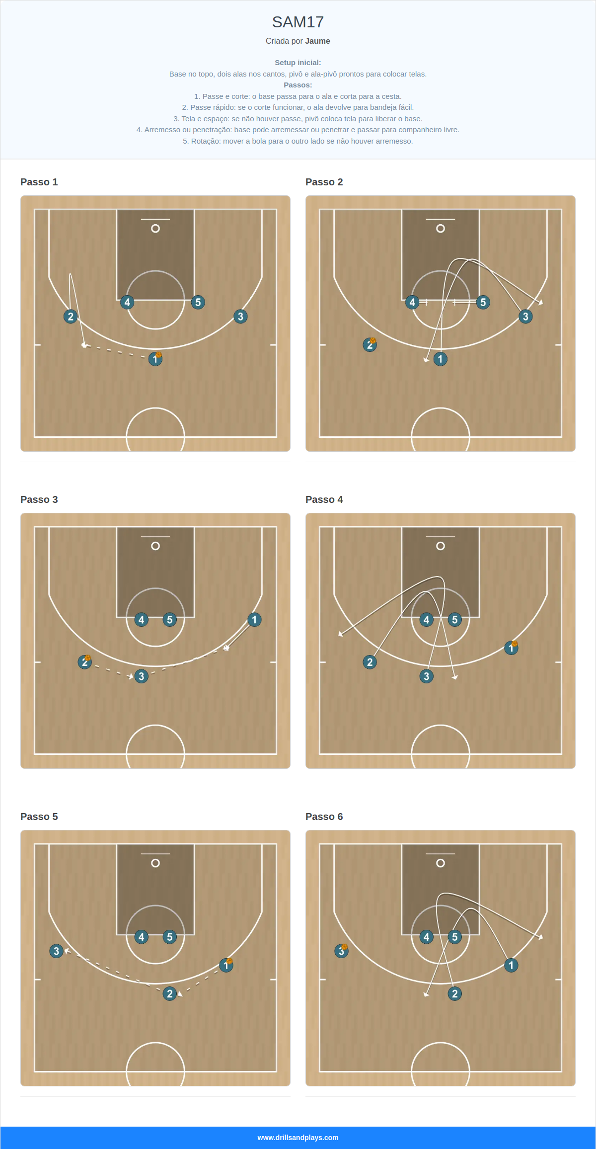 Jogada de basquete sam17
