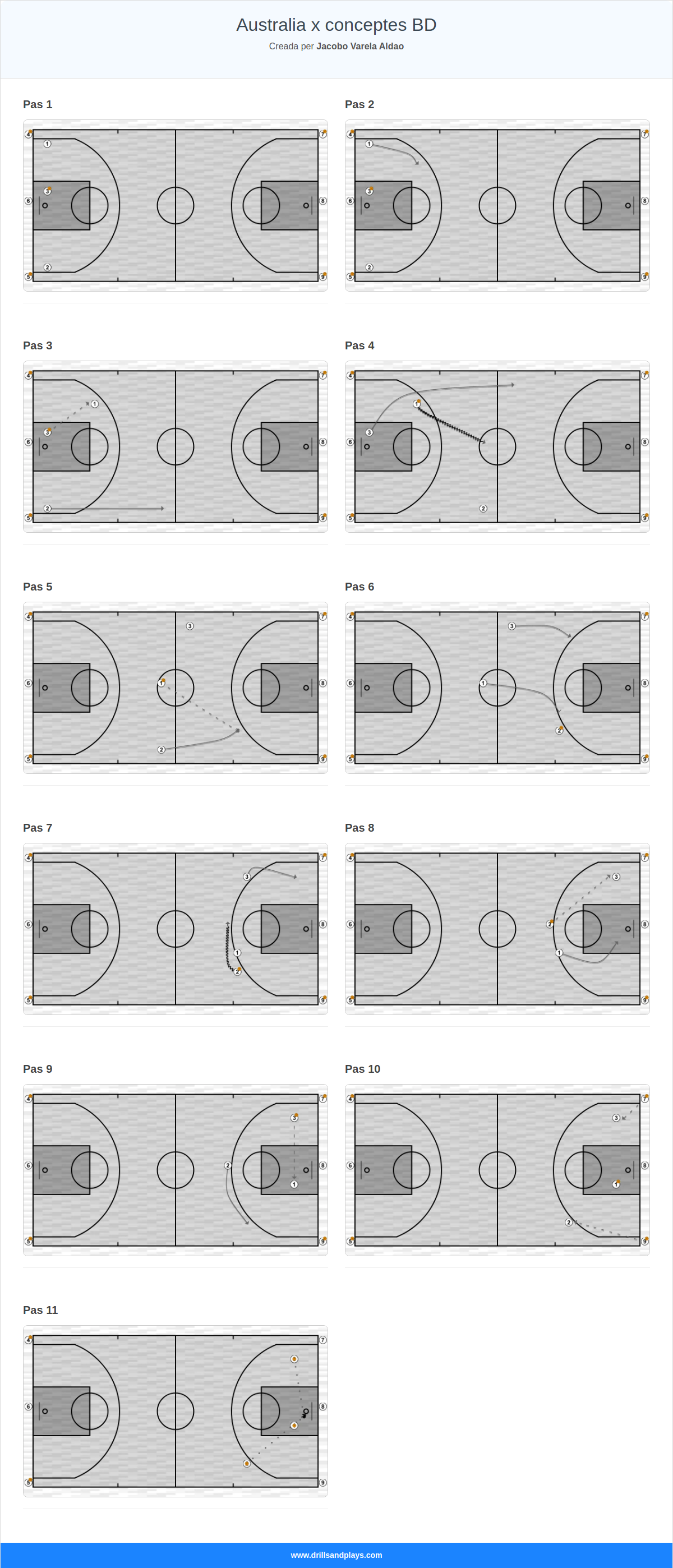 Exercici de bàsquet australia x conceptes bd