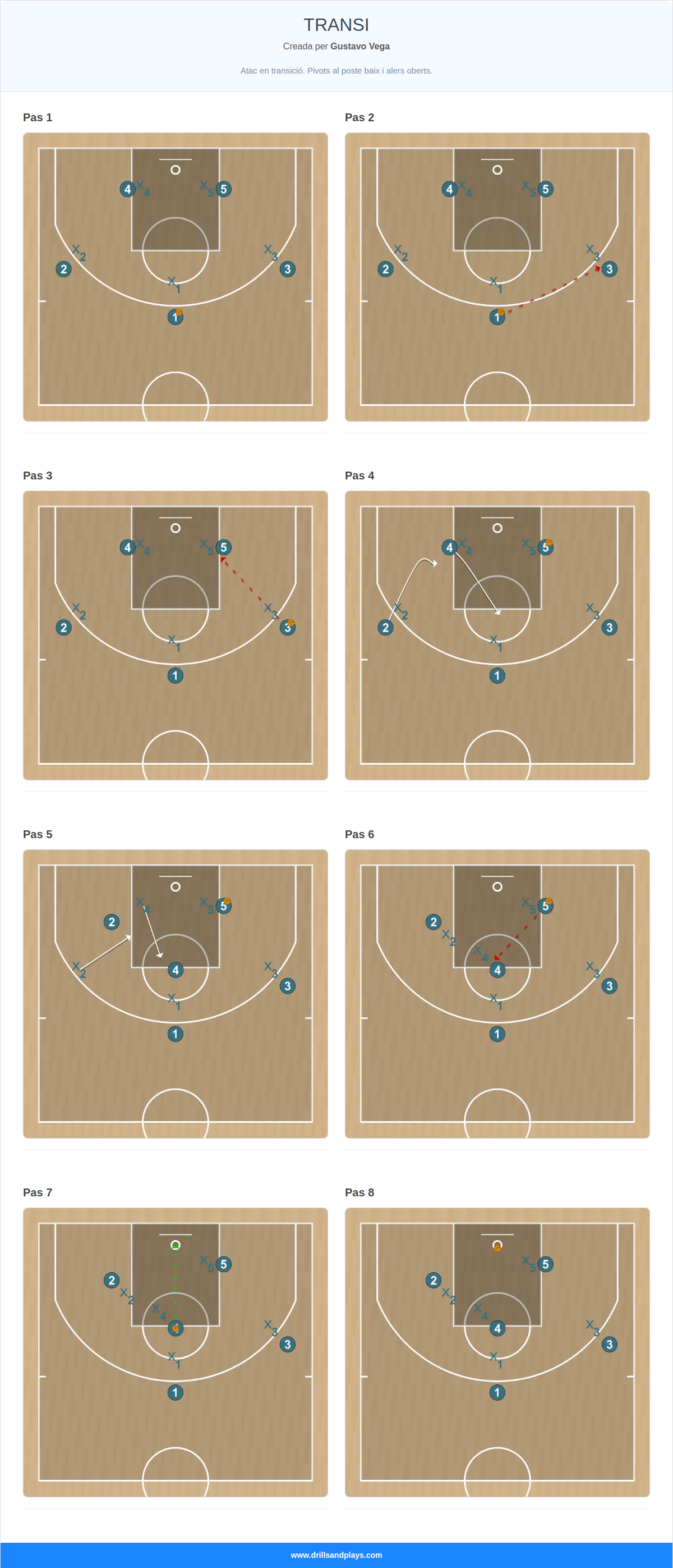 Jugada de bàsquet transi