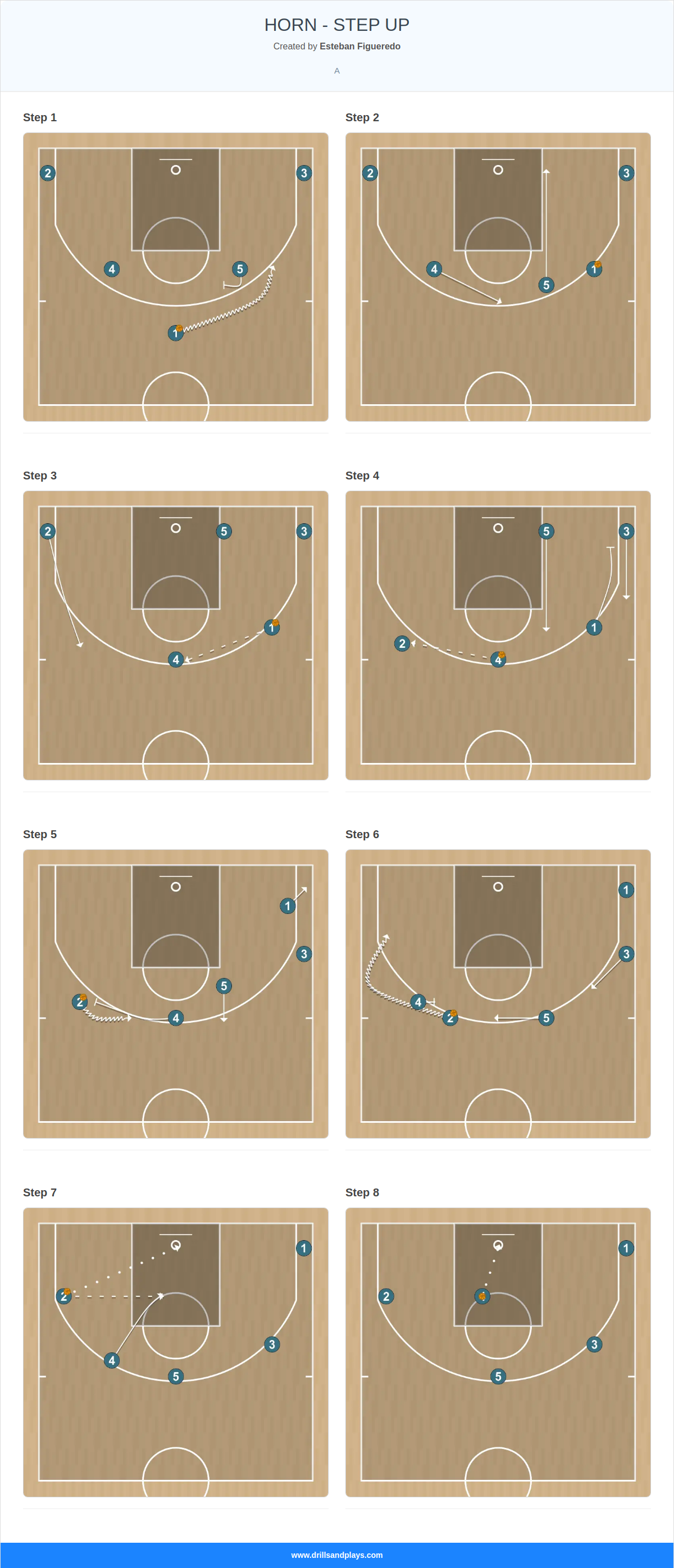 Basketball play horn - step up