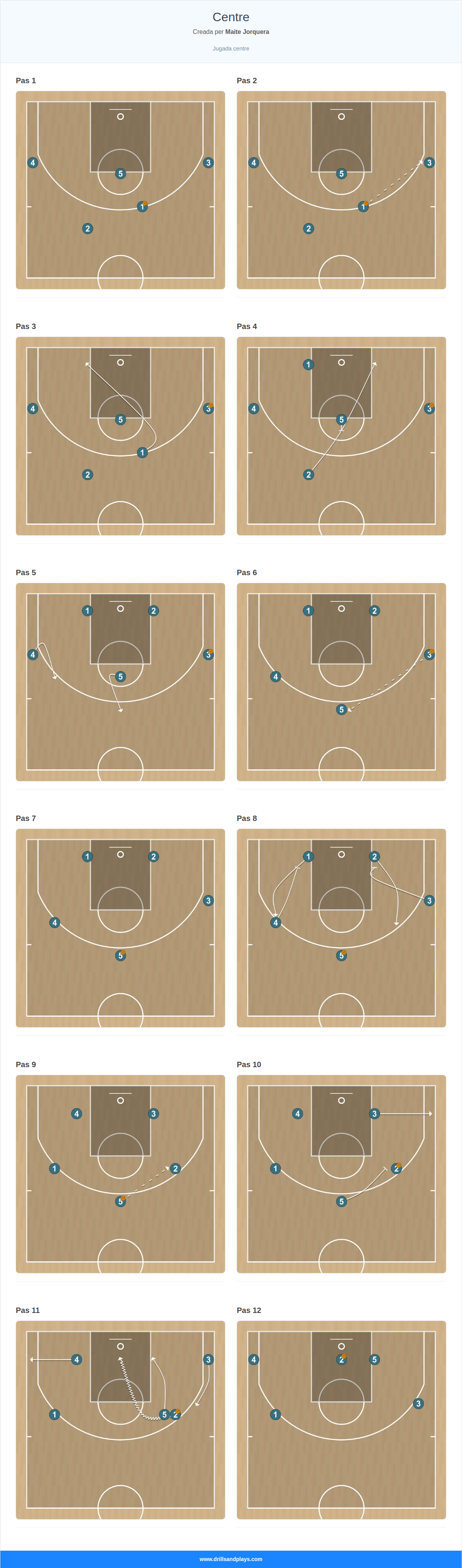 Jugada de bàsquet centre