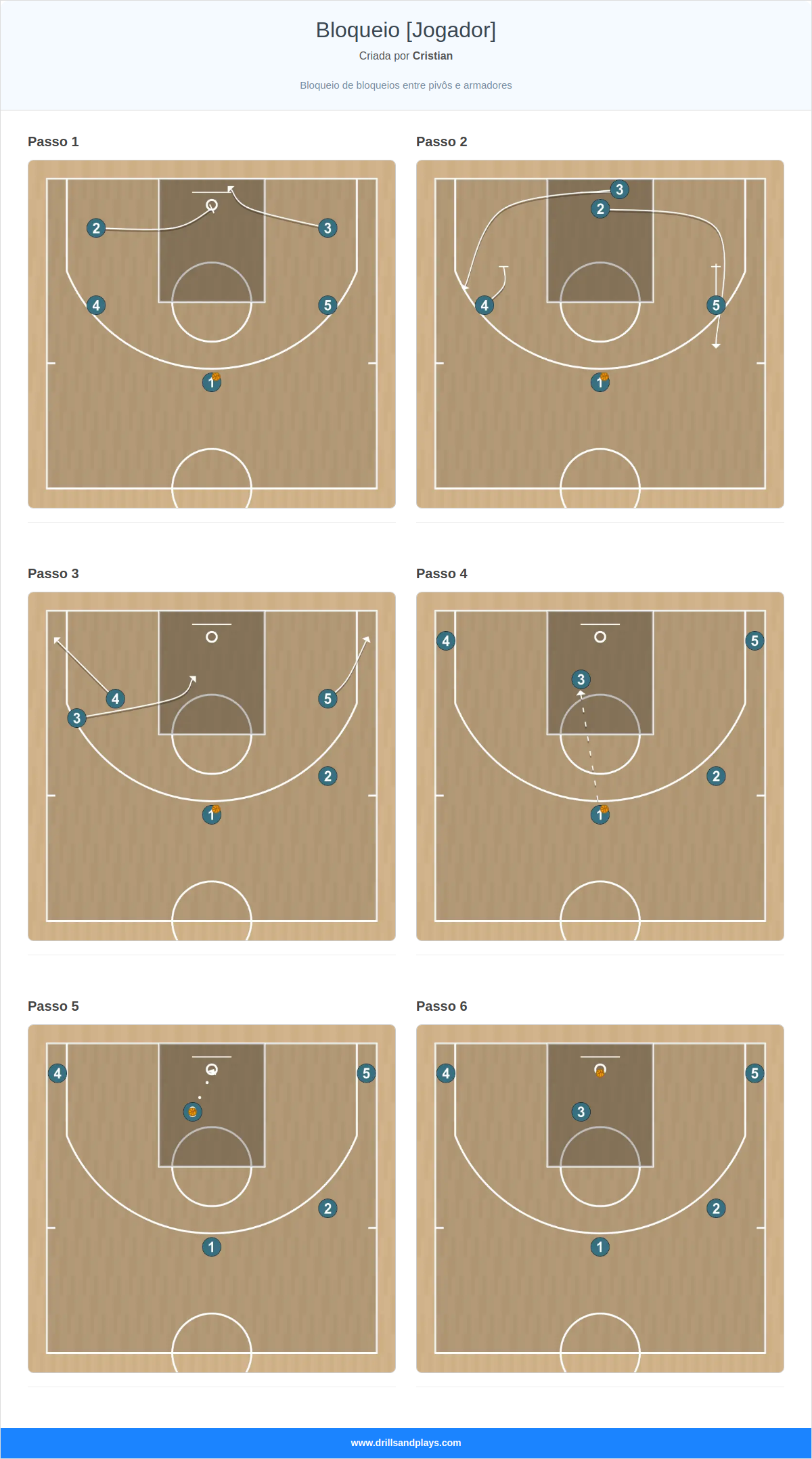 Jogada de basquete bloqueio [jogador]