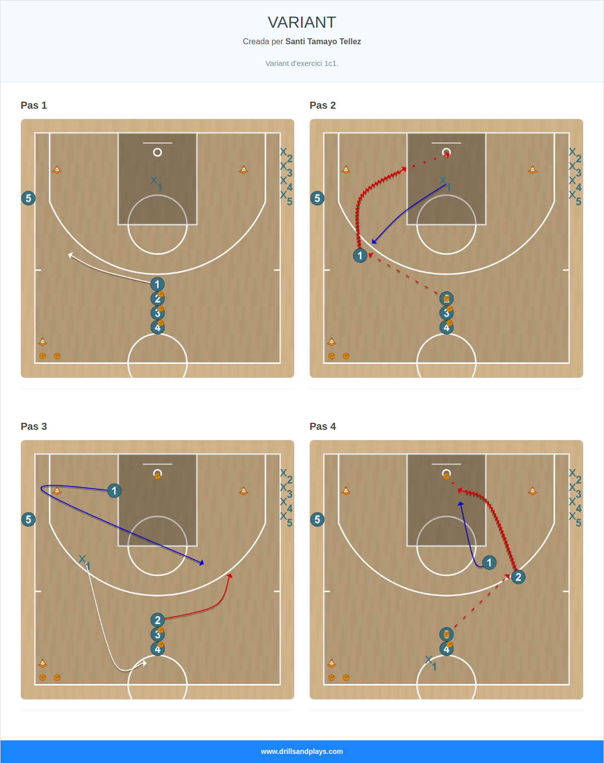Exercici de bàsquet variant