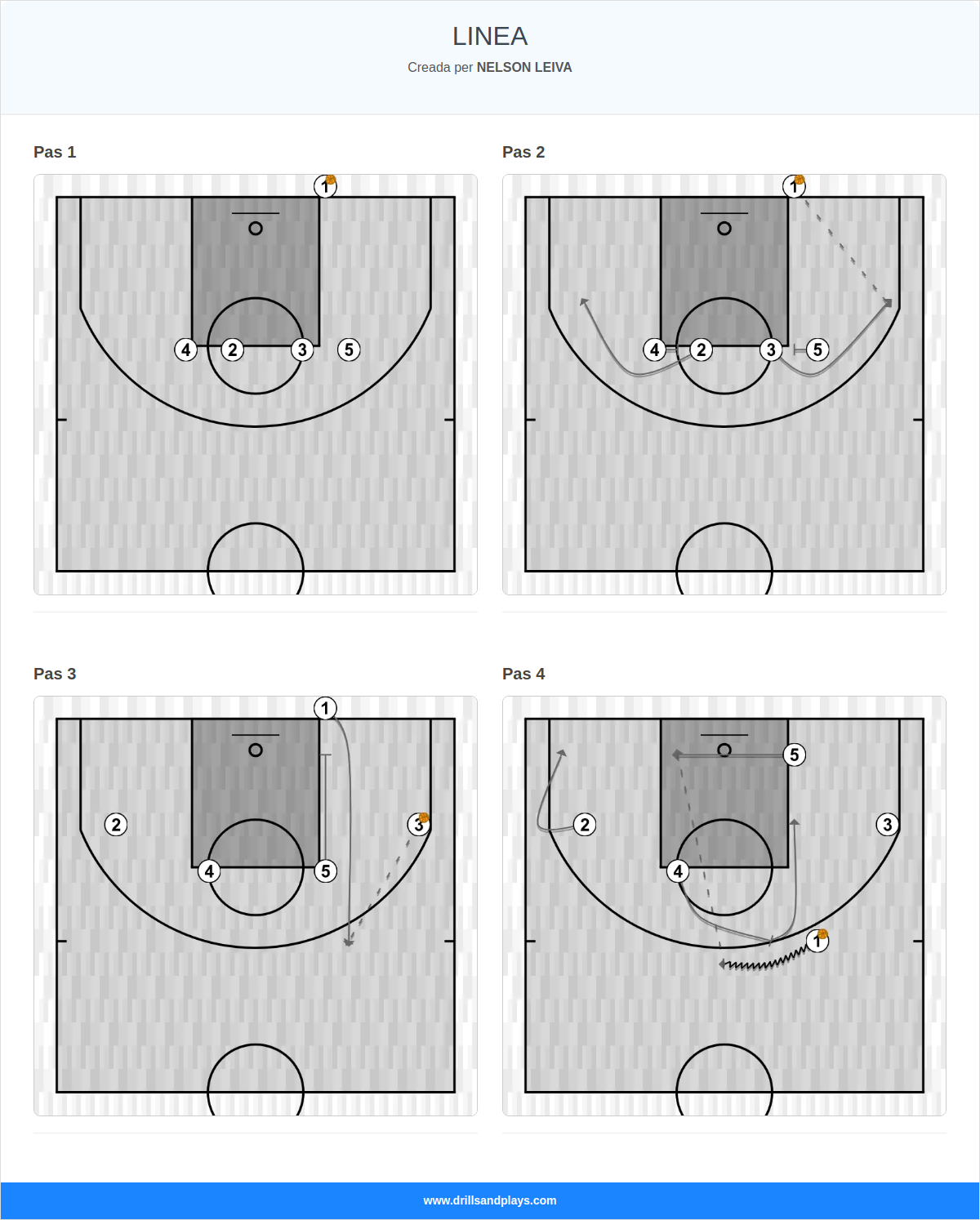 Jugada de bàsquet linea