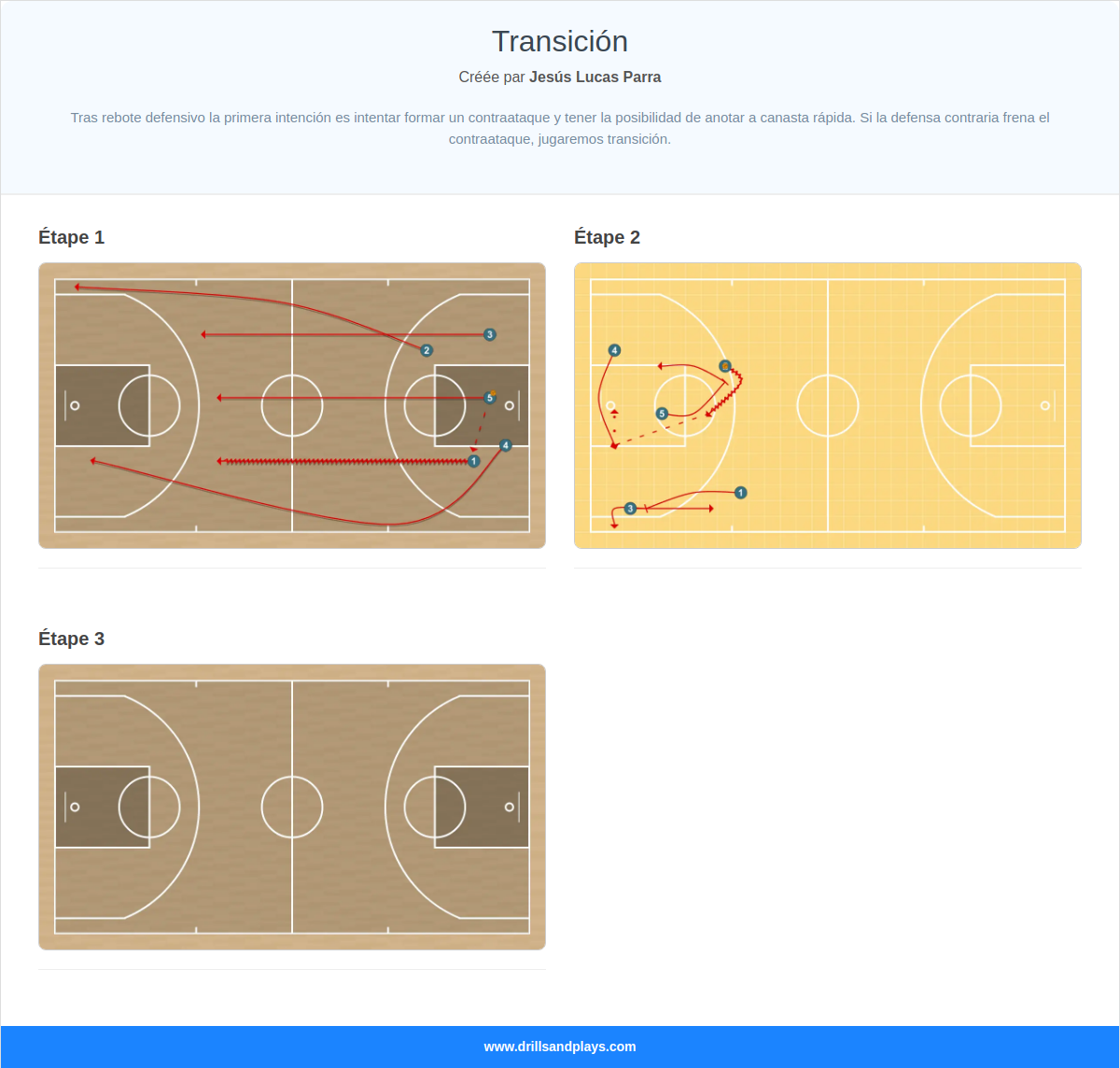 Jeux de basket-ball transición