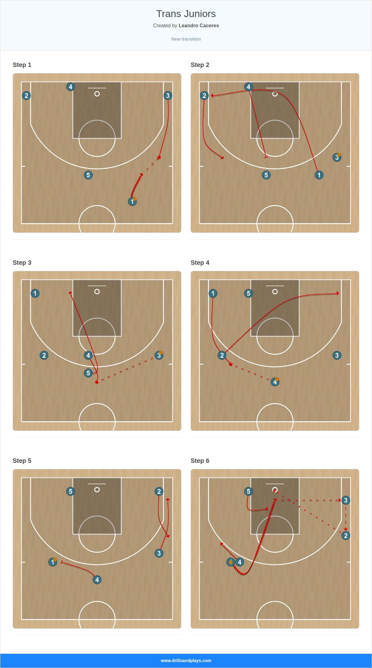 Basketball play trans juniors