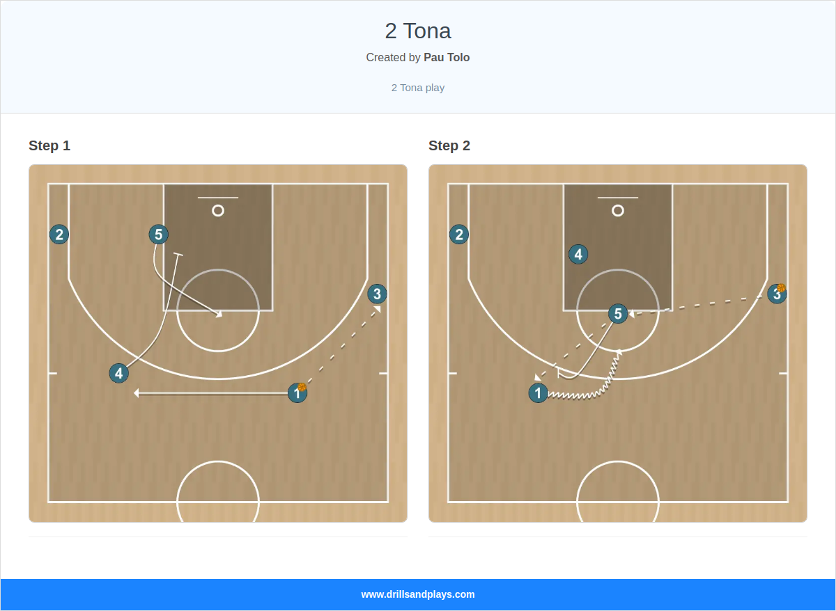 Basketball play 2 tona