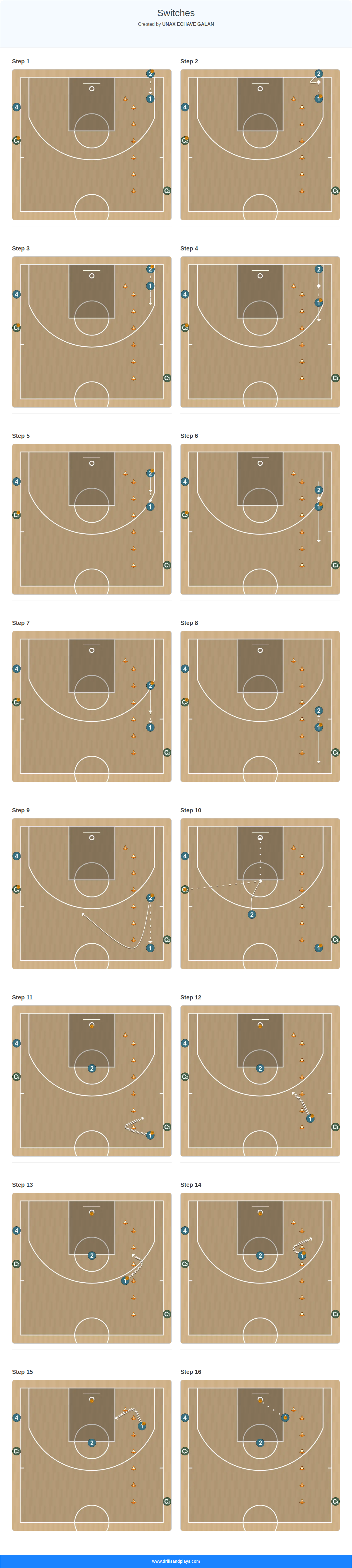 Basketball drill switches