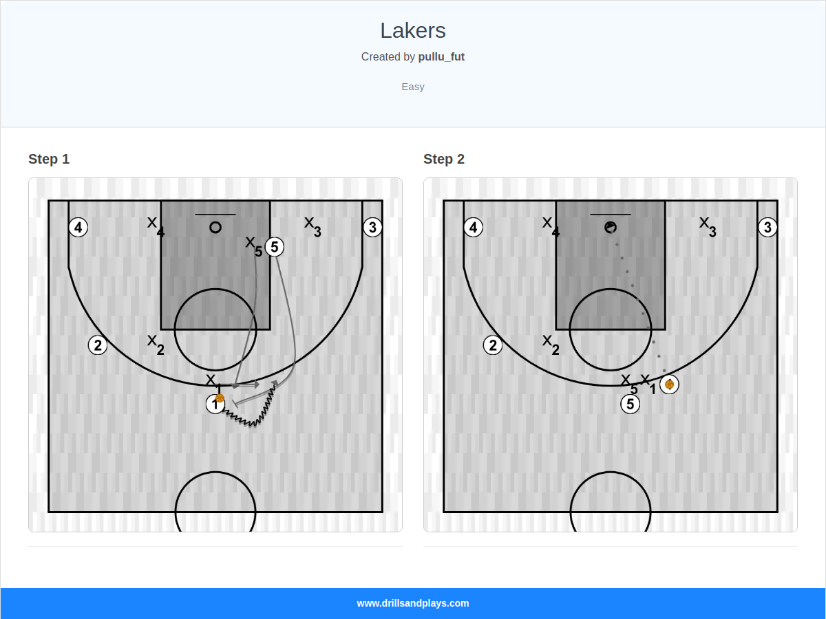 Basketball play lakers