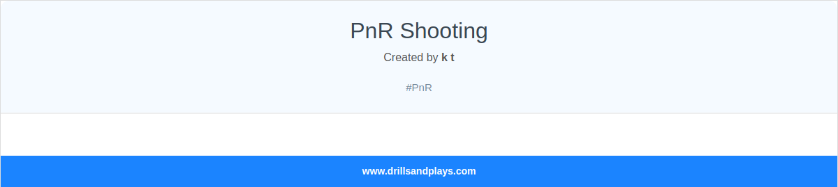 Basketball drill pnr shooting