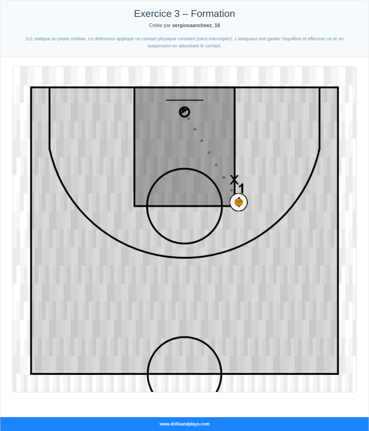 Jeux de basket-ball exercice 3 – formation