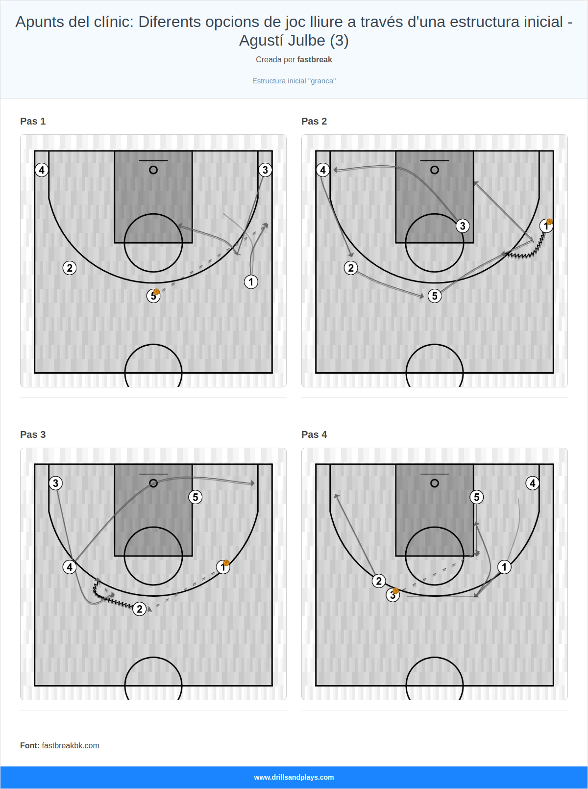Jugada de bàsquet apunts del clínic: diferents opcions de joc lliure a través d'una estructura inicial - agustí julbe (3)